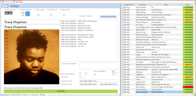 Accessdatenbank zur Katalogisierung